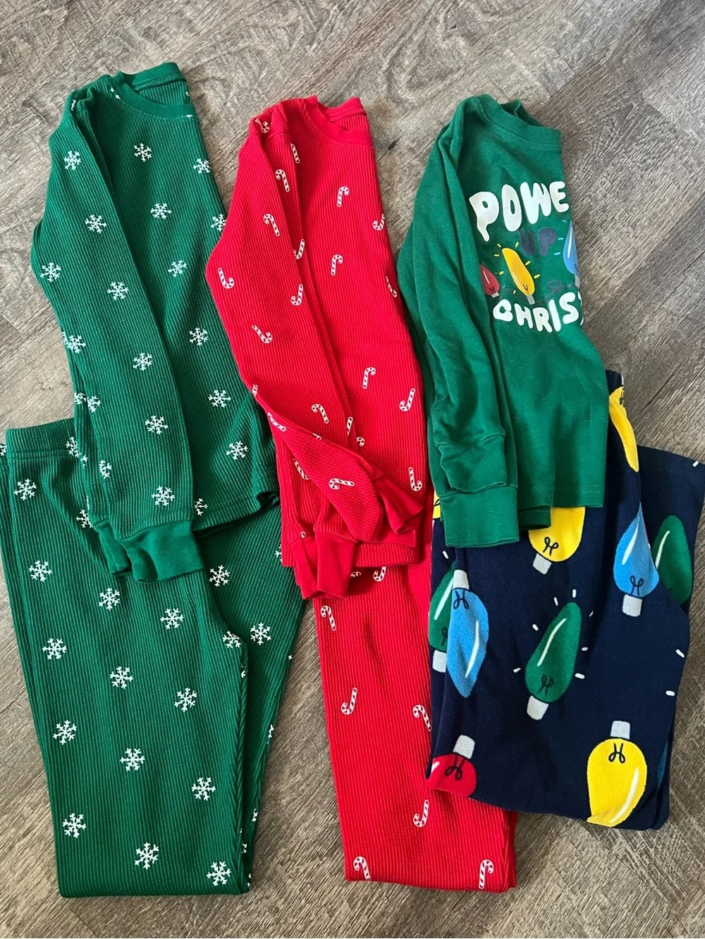 Carter's Christmas Pajamas Set of 3- Size 8
